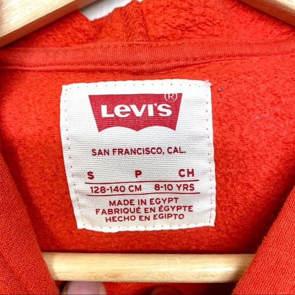 Levis Kids Size S 8-10yrs Logo Hoodie Sweatshirt - Picture 4 of 9